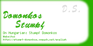 domonkos stumpf business card